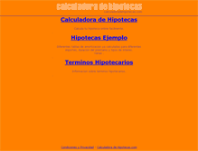Tablet Screenshot of calculadoradehipotecas.com
